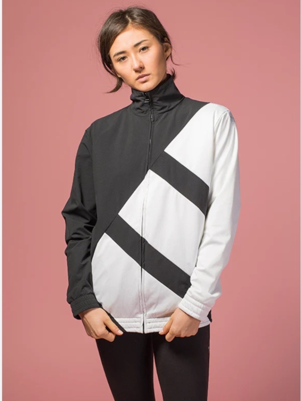 Adidas Originals Berlin Bold Track Jacket Black White Big 3 Stripes Size Small